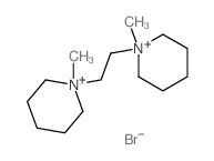 Piperidinium, 1,1'-(1,2-ethanediyl)bis[1-methyl-,dibromide (9CI) structure