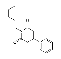 1-pentyl-4-phenylpiperidine-2,6-dione结构式