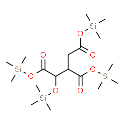 1-(Trimethylsiloxy)-1,2,3-propanetricarboxylic acid tris(trimethylsilyl) ester structure