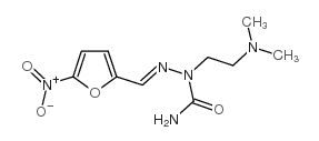 Hydrazinecarboxamide,1-[2-(dimethylamino)ethyl]-2-[(5-nitro-2-furanyl)methylene]- Structure