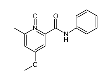 4-methoxy-6-methyl-1-oxido-N-phenylpyridin-1-ium-2-carboxamide Structure