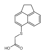 acenaphthen-5-ylmercapto-acetic acid Structure