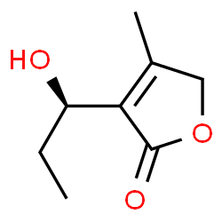 2(5H)-Furanone, 3-[(1R)-1-hydroxypropyl]-4-methyl- (9CI) Structure