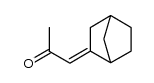 (E)-1-(bicyclo[2.2.1]heptan-2-ylidene)propan-2-one结构式