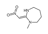 1-methyl-2-(nitromethylidene)-1,3-diazepane结构式