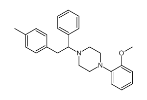 1-(2-methoxyphenyl)-4-[2-(4-methylphenyl)-1-phenylethyl]piperazine结构式