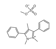 3,5-Diphenyl-1,2,4-trimethylpyrazolium methyl sulfate Structure