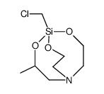 1-(chloromethyl)-3-methylsilatrane结构式