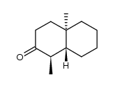 (+/-)-1t,4a-dimethyl-(4ar,8at)-octahydro-naphthalen-2-one结构式