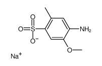 sodium,4-amino-5-methoxy-2-methylbenzenesulfonate结构式