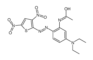 N-[5-(diethylamino)-2-[(3,5-dinitro-2-thienyl)azo]phenyl]acetamide Structure