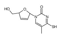 2',3'-didehydro-3'-deoxy-4-thiothymidine Structure