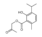 2-oxopropyl 2-hydroxy-6-methyl-3-propan-2-ylbenzoate Structure