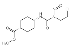methyl 4-[(2-chloroethyl-nitroso-carbamoyl)amino]cyclohexane-1-carboxylate结构式