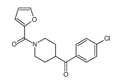 Piperidine, 4-(4-chlorobenzoyl)-1-(2-furanylcarbonyl)- (9CI)结构式