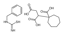 benzylthiourea,2-(1-carboxycycloheptyl)butanedioic acid Structure