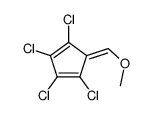 1,2,3,4-tetrachloro-5-(methoxymethylidene)cyclopenta-1,3-diene Structure