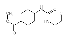 Cyclohexanecarboxylicacid, 4-[[[(2-chloroethyl)amino]carbonyl]amino]-, methyl ester, trans- Structure