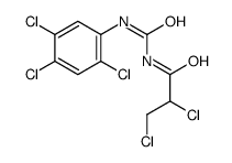 2,3-dichloro-N-[(2,4,5-trichlorophenyl)carbamoyl]propanamide结构式