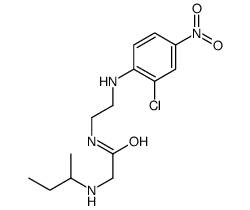 2-(butan-2-ylamino)-N-[2-(2-chloro-4-nitroanilino)ethyl]acetamide Structure