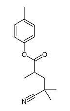 (4-methylphenyl) 4-cyano-2,4-dimethylpentanoate Structure