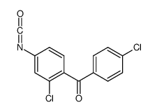 (2-chloro-4-isocyanatophenyl)-(4-chlorophenyl)methanone Structure