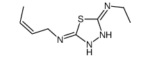 2-N-but-2-enyl-5-N-ethyl-1,3,4-thiadiazole-2,5-diamine结构式