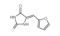 4-Imidazolidinone,5-(2-furanylmethylene)-2-thioxo- Structure