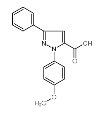 2-(4-METHOXY-PHENYL)-5-PHENYL-2H-PYRAZOLE-3-CARBOXYLIC ACID structure