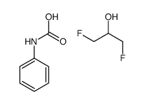 1,3-difluoropropan-2-ol,phenylcarbamic acid Structure