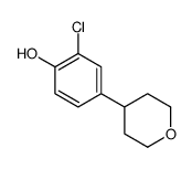 2-chloro-4-(oxan-4-yl)phenol Structure