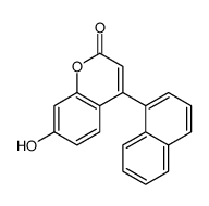 7-hydroxy-4-naphthalen-1-ylchromen-2-one结构式