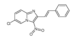 6-chloro-3-nitro-2-(2-phenylethenyl)imidazo[1,2-a]pyridine Structure