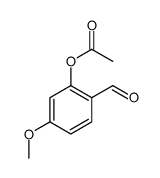 (2-formyl-5-methoxyphenyl) acetate Structure