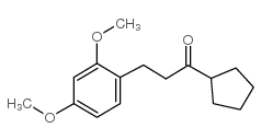 1-cyclopentyl-3-(2,4-dimethoxyphenyl)propan-1-one structure