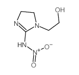 1H-Imidazole-1-ethanol,4,5-dihydro-2-(nitroamino)- Structure