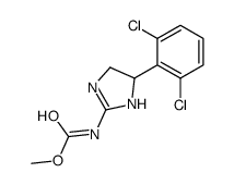 methyl N-[5-(2,6-dichlorophenyl)-4,5-dihydro-1H-imidazol-2-yl]carbamate结构式