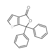 6,6-Diphenylthieno(2,3-c)furan-4(6H)-one结构式