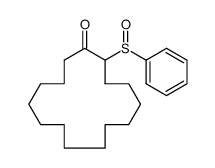 2-(phenylsulfinyl)cyclopentadecanone结构式