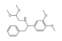 N-(α-Benzylveratryl)-aminoacetaldehyd-dimethylacetal结构式