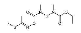 methyl N-[[ethoxycarbonyl(methyl)amino]sulfanyl-methylcarbamoyl]oxyethanimidothioate结构式