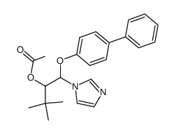 Acetic acid 1-[(biphenyl-4-yloxy)-imidazol-1-yl-methyl]-2,2-dimethyl-propyl ester结构式