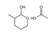 acetic acid,3-methyloxan-2-ol Structure