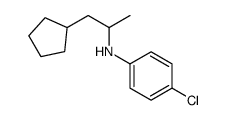 4-chloro-N-(1-cyclopentylpropan-2-yl)aniline结构式
