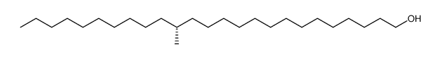 (R)-15-methyl-1-pentacosanol结构式