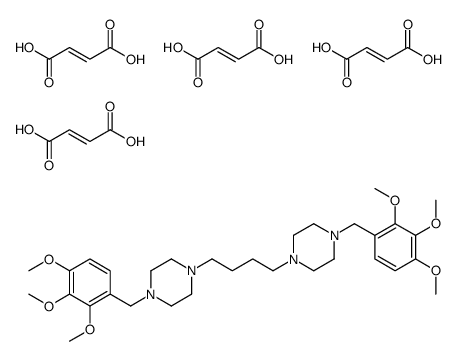 (E)-but-2-enedioic acid,1-[(2,3,4-trimethoxyphenyl)methyl]-4-[4-[4-[(2,3,4-trimethoxyphenyl)methyl]piperazin-1-yl]butyl]piperazine Structure