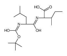 (2S,3S)-3-methyl-2-[[(2S)-4-methyl-2-[(2-methylpropan-2-yl)oxycarbonylamino]pentanoyl]amino]pentanoic acid结构式