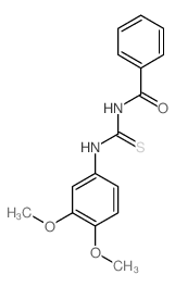 Benzamide,N-[[(3,4-dimethoxyphenyl)amino]thioxomethyl]- structure