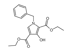 diethyl 1-benzyl-3-hydroxypyrrole-2,4-dicarboxylic acid结构式