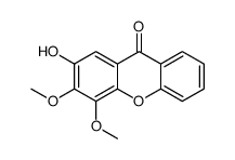 2-hydroxy-3,4-dimethoxyxanthen-9-one结构式